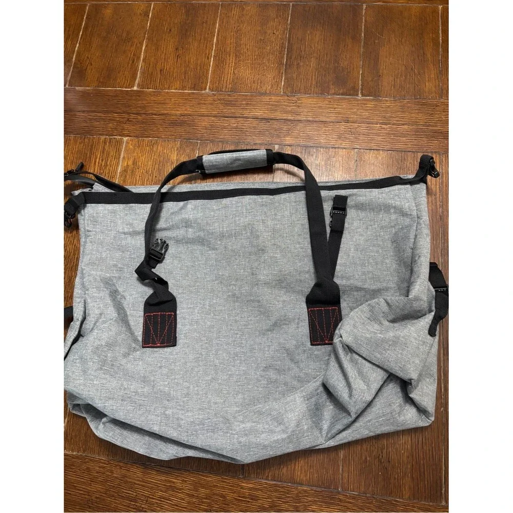 Chipotle Gray Garment Tote Bag with Black Accents